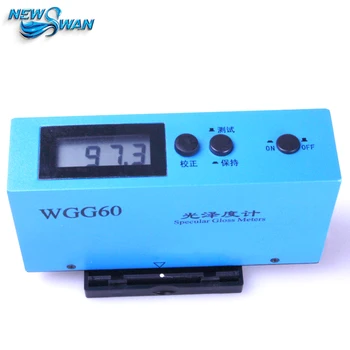 WGG60 Vysokou Presnosťou Micro Lesk Meter Povrchu 60 Stupňov Jediný Uhol Farby Povlaku Plastové Papier Smalt Keramické Kamenné Dyhy