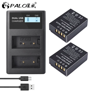 PALO NP-W126 NP-W126S NP W126 Batérie +LCD Duálny USB Nabíjačka pre Fujifilm Fuji X-Pro1 XPro1 X-T1 XT1,HS30EXR HS33EXR