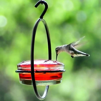 NOVÉ Kotúčové Zavesenie Kolibrík Feeder S Plast A Kov Podporu Vonkajšie Malé Závesné Hučanie Vtáčie Krmítko Pre Vonkajšie