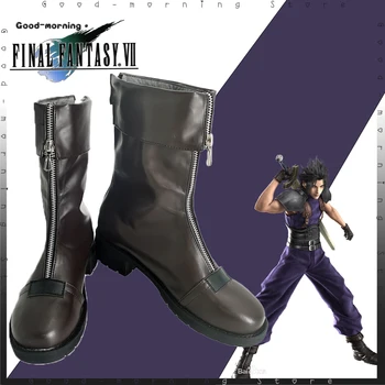 V hre Final Fantasy VII, Cosplay FF7 Zack Reálnej hnedé Topánky Topánky PU Halloween Party Zack Reálnej Úlohu Hrať Akúkoľvek Veľkosť Topánky prispôsobiť