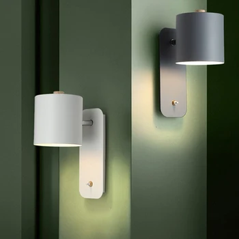 LED Nástenné Svietidlá S vypínačom Nordic Moderné Spálne Sconce Svetlá Pre Schodisko, Chodby, Obývacej Izby, Chodby Domov Pozadí Zariadenia