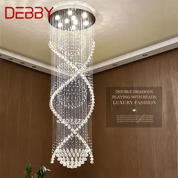 DEBBY Moderné Crystal Prívesok Visí Lampa LED Tvorivé Luxusný Luster Svetlá pre Domáce Obývacia Izba Villa Schodisko