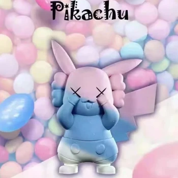 Anime Obrázok Plachý Kryt Oči Kawaii Pikachu Q Verzia Hračka Akcie Box Údaje Hračky pre deti, darčeky