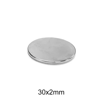 2/5/10/20/30/40PCS 30x2 mm Hlavných Vyhľadávanie Magnet 30mmx2mm Väčšinu Kolo Magnetické magnet 30x2mm Trvalé Neodýmu Magnety Disk 30*2