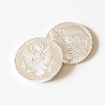 Mince Americké Vojenské WW I Amerike Vojak Strieborné Mince Výzvou Medaily Pamätné Mince Zbierku Umeleckých Remesiel