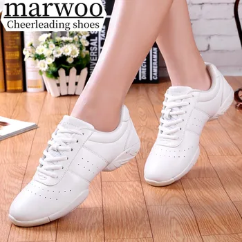 Marwoo cheerleading topánky detské tanečné topánky Konkurenčné aerobik topánky Fitness topánky dámske biele jazz športové topánky 610