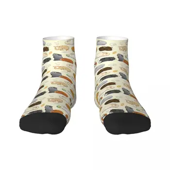 Móda morča Sprievod Posádky Ponožky Pánske Unisex Kawaii 3D Vytlačené Zvierat Šaty Ponožky